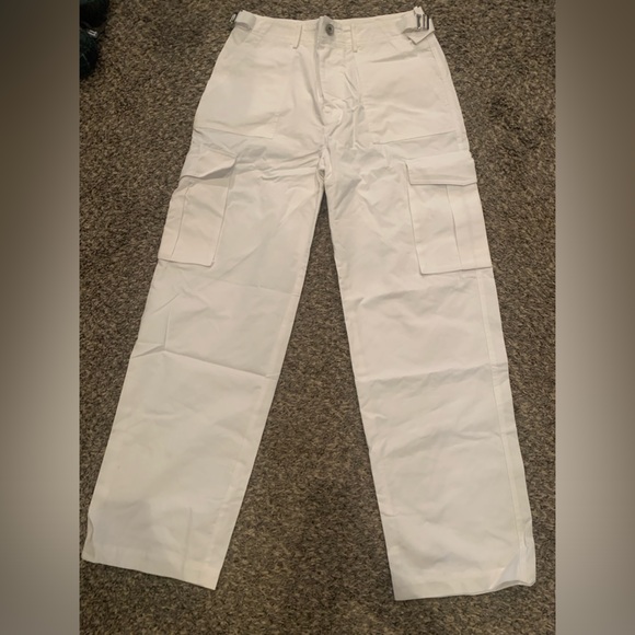 White high waisted cargo pants - Picture 1 of 1